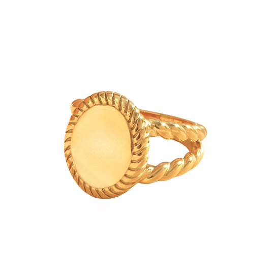 Gouden zegelring.