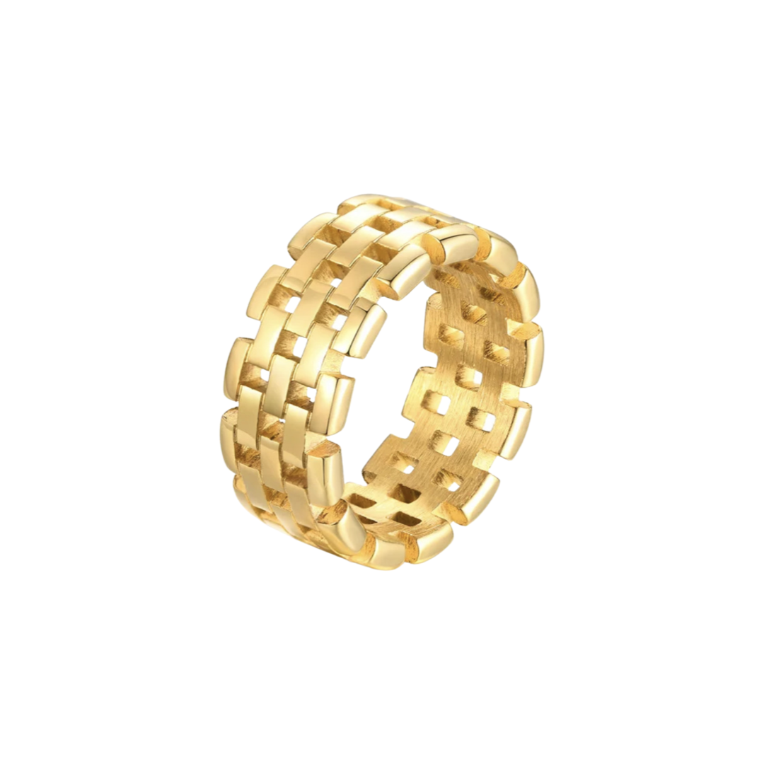 Gedetailleerde band ring.